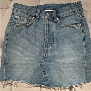 H&M Blue Denim Skirt mini in size 2
